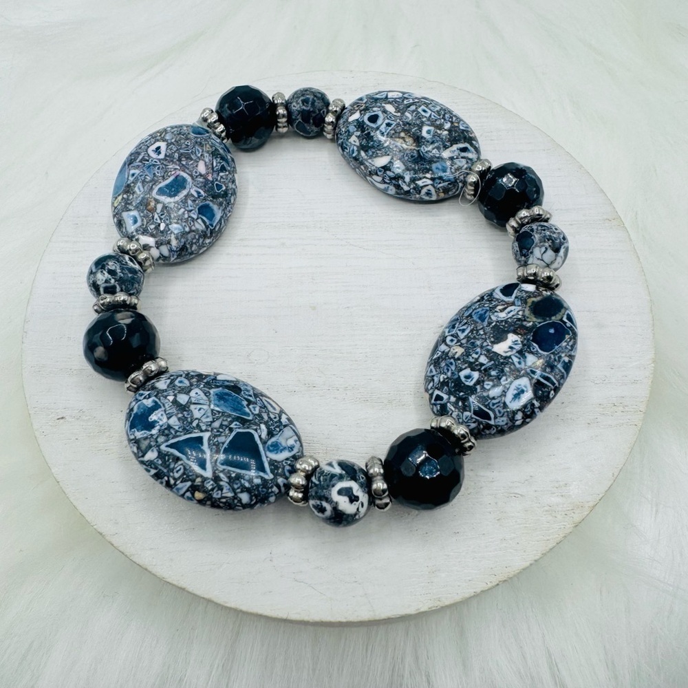 Large Beaded Unique Design Bracelets